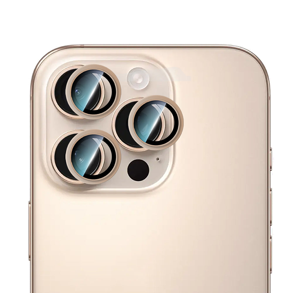 Apple iPhone 16 Pro CaseWorld Alloy Series Oleophobic Anti-Reflective Camera Lens Protector Black