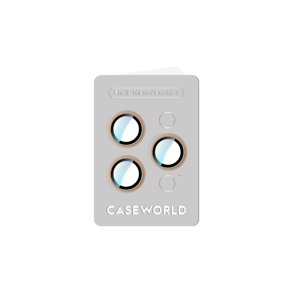 Apple iPhone 16 Pro CaseWorld Alloy Serisi Oleofobik Anti Reflective Kamera Lens Koruyucu Gümüş