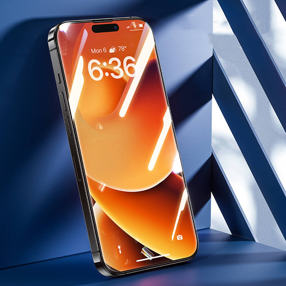 Apple iPhone 16 Pro Hidrofobik Ve Oleofobik Özellikli Benks Air Shield Ekran Koruyucu 10′lu Paket Şeffaf