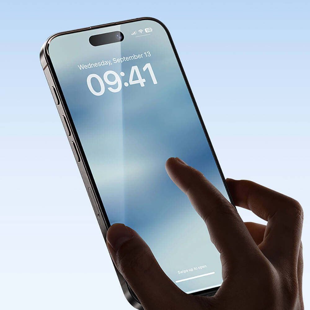 Apple iPhone 16 Pro Hidrofobik Ve Oleofobik Özellikli Benks Air Shield Ekran Koruyucu 10′lu Paket Şeffaf