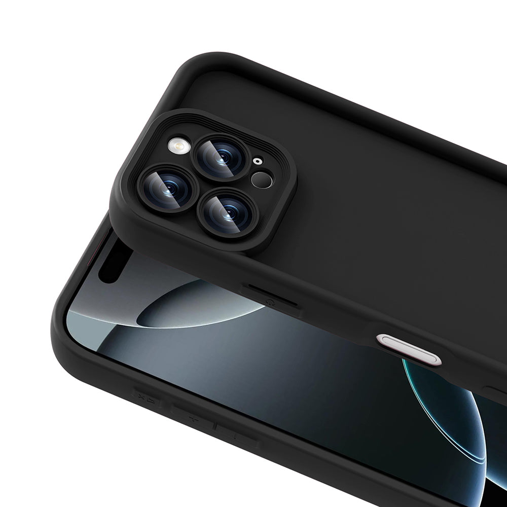 Apple iPhone 16 Pro Case Camera Protection Zore Pineapple Cover Pink