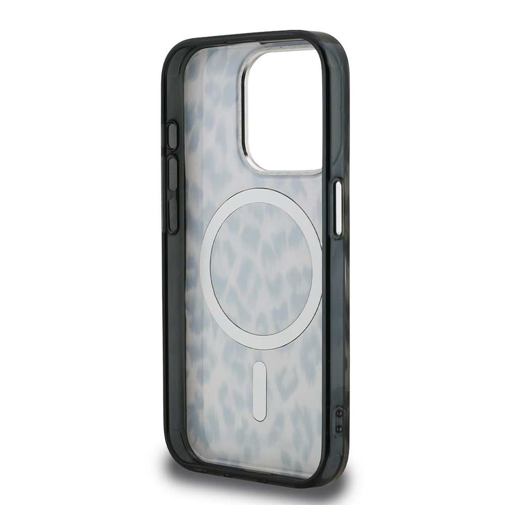 Apple iPhone 16 Pro Case Karl Lagerfeld Original Licensed IML Leopard Print Cover Brown