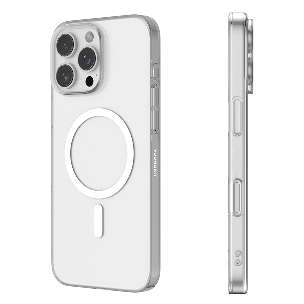 Apple iPhone 16 Pro Kılıf M-safe Şarj Özellikli Youngkit High Definition Serisi Kapak Şeffaf