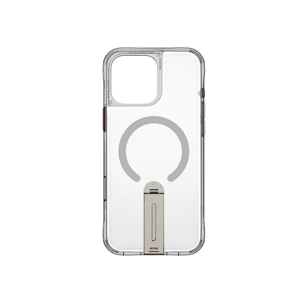 Apple iPhone 16 Pro Case M-safe Charging Feature 360 Degree Rotating Stand Skinarma Helix Cover Transparent