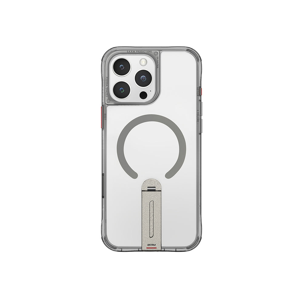 Apple iPhone 16 Pro Case M-safe Charging Feature 360 Degree Rotating Stand Skinarma Helix Cover Titanium