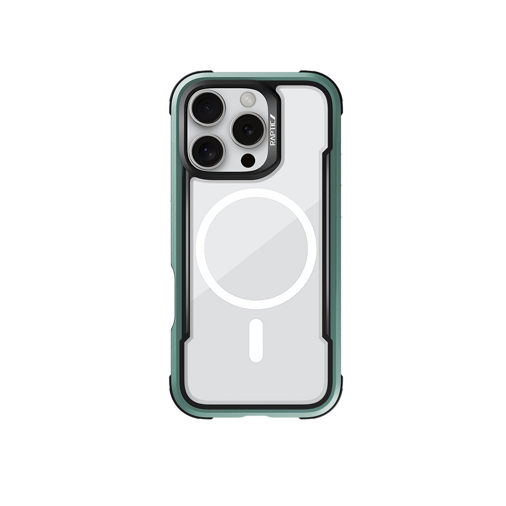 Apple iPhone 16 Pro Case M-safe Charging Feature Airbag Raptic Shield Series Transparent Back Cover Colorful