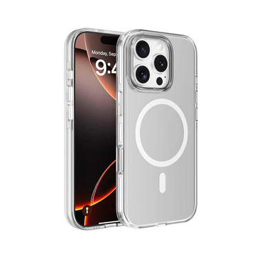 Apple iPhone 16 Pro Case M-safe Charging Feature Camera Protection Zore Crypto Transparent Cover