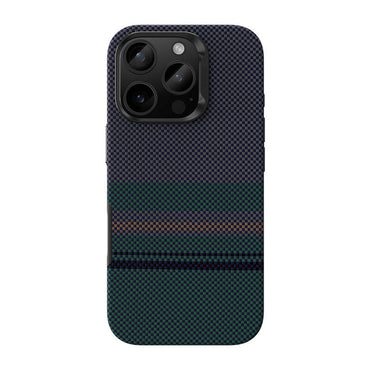 Apple iPhone 16 Pro Kılıf M-safe Şarj Özellikli Karbon Fiber Tasarımlı Benks Aurora ArmorPro Kevlar Kapak