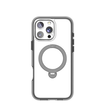 Apple iPhone 16 Pro Case M-Safe Charging Feature Raptic AirJoy Series 360 Degree Rotating Stand Cover Orange