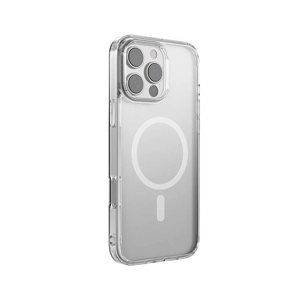 Apple iPhone 16 Pro Case M-safe Charging Feature Raptic Crystal M-safe Series Transparent Cover Transparent