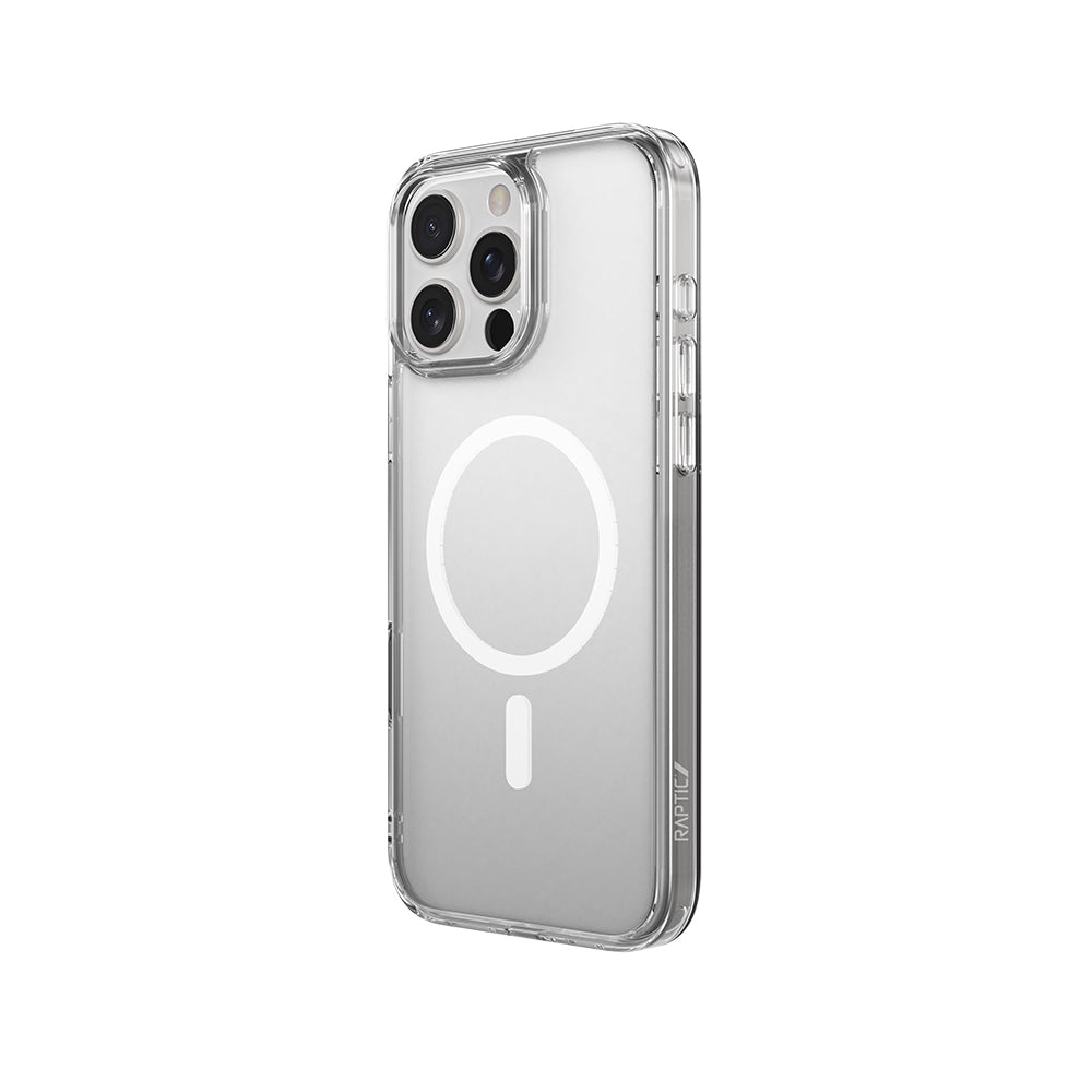 Apple iPhone 16 Pro Case M-safe Charging Feature Raptic Crystal M-safe Series Transparent Cover Transparent