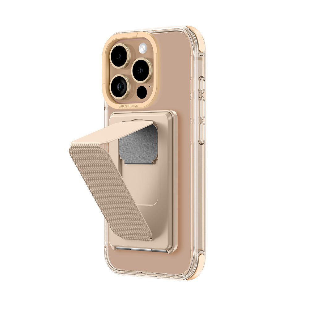 Apple iPhone 16 Pro Case M-safe Charging Stand Set Amazingthing Omni Adventure Series Cover Rose Gold