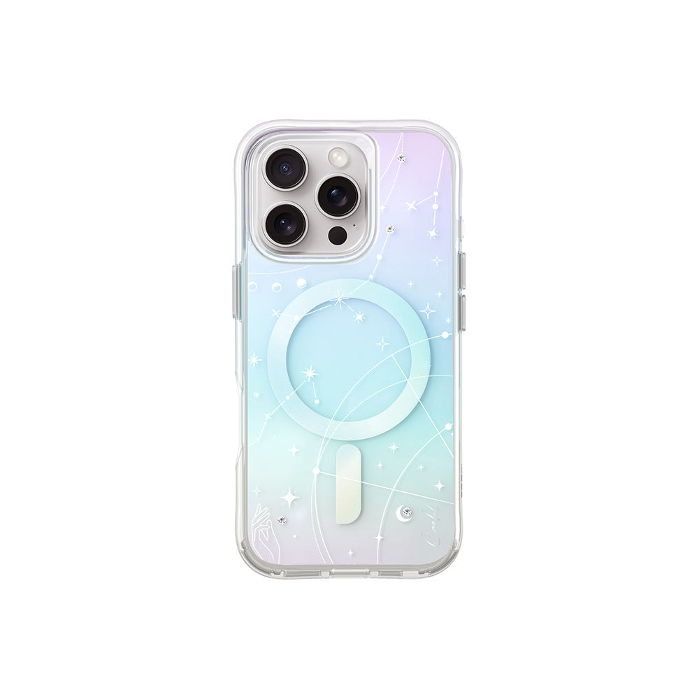 Apple iPhone 16 Pro Case with M-safe Charging Function, Constellation Pattern, Strap, Coehl Celest Cover, Colorful