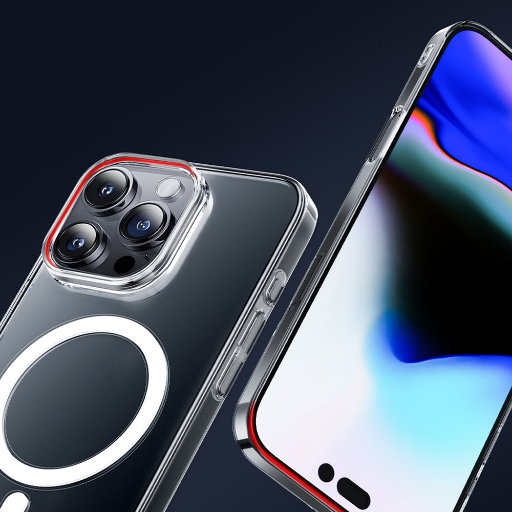 Apple iPhone 16 Pro Case M-safe Charging Feature Wiwu YXK-207 Invisible Pro Hard PC Cover Transparent