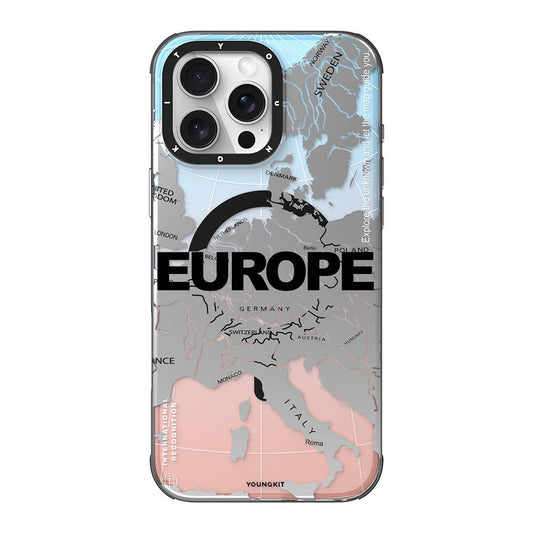 Apple iPhone 16 Pro Kılıf M-safe Şarj Özellikli Youngkit Universal Serisi Kapak Siyah