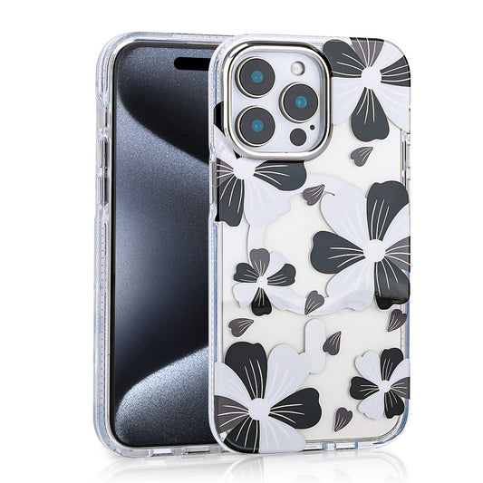 Apple iPhone 16 Pro Case Zore Papat Cover Black with M-safe Charging Feature