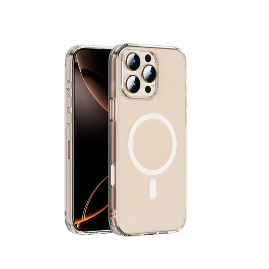 Apple iPhone 16 Pro Case Wiwu MCC-102 Magnetic Crystal Hard PC Cover Transparent