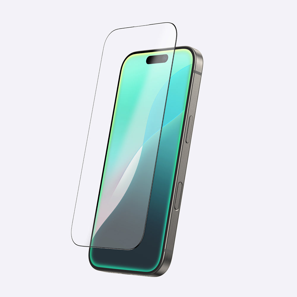 Apple iPhone 16 Pro Max Amazingthing Radix Mat Parmak İzi Bırakmayan Temperli Cam Ekran Koruyucu Siyah