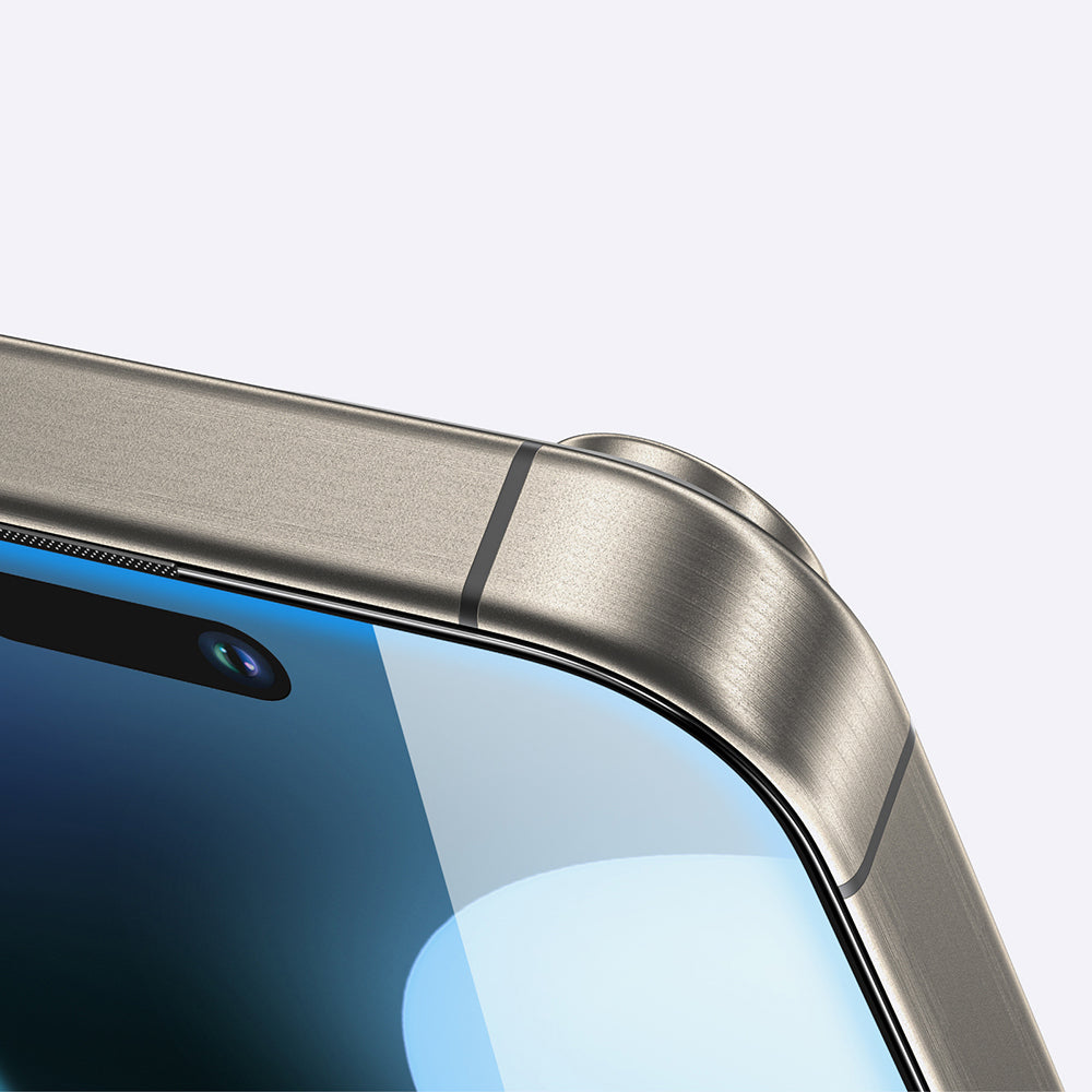 Apple iPhone 16 Pro Max Amazingthing Titan Parmak İzi Bırakmayan Temperli Cam Ekran Koruyucu Siyah