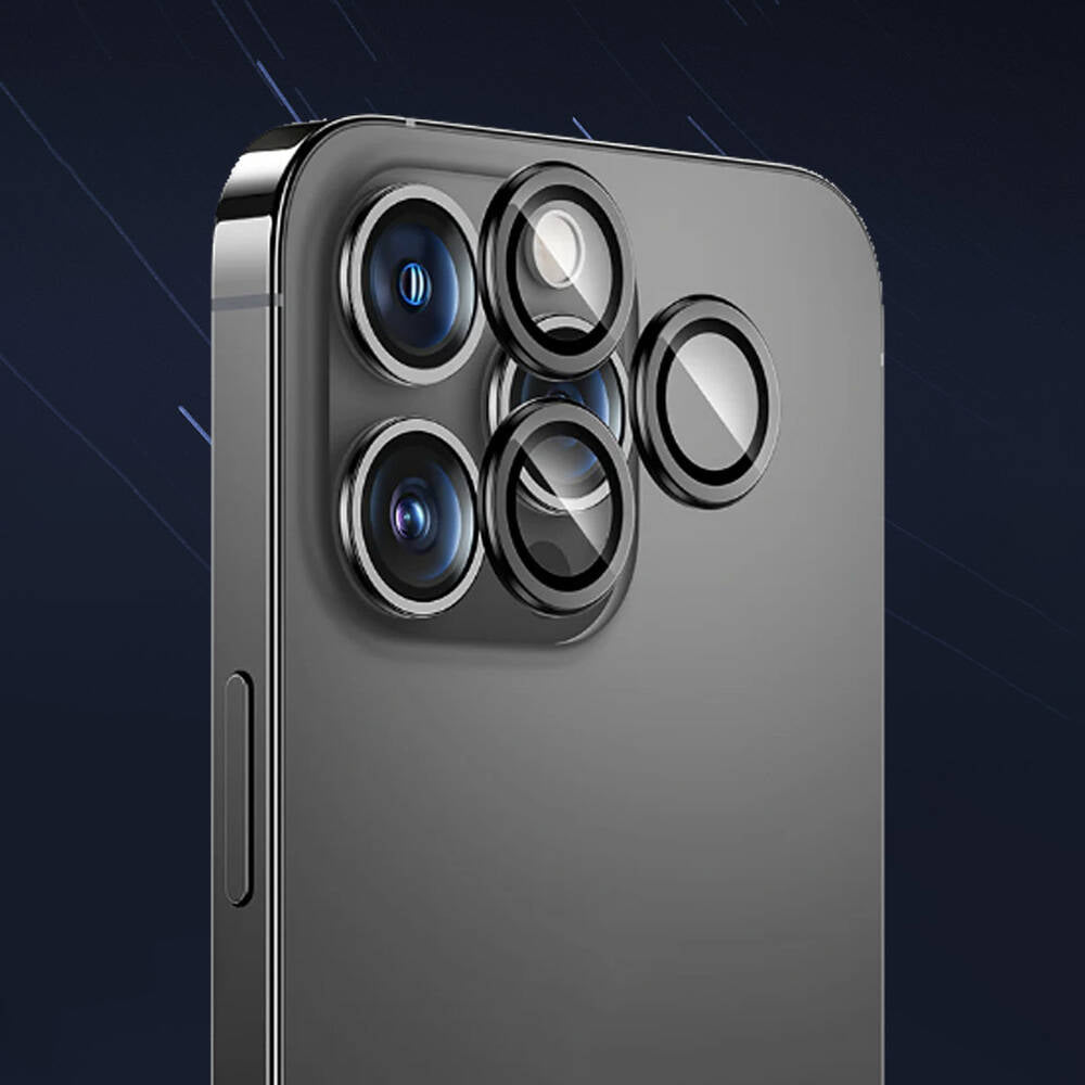 Apple iPhone 16 Pro Max Benks DR Safir Kamera Lens Koruyucu Gümüş