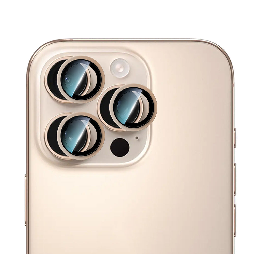 Apple iPhone 16 Pro Max CaseWorld Alloy Two-Color Series Lens Protector Gray