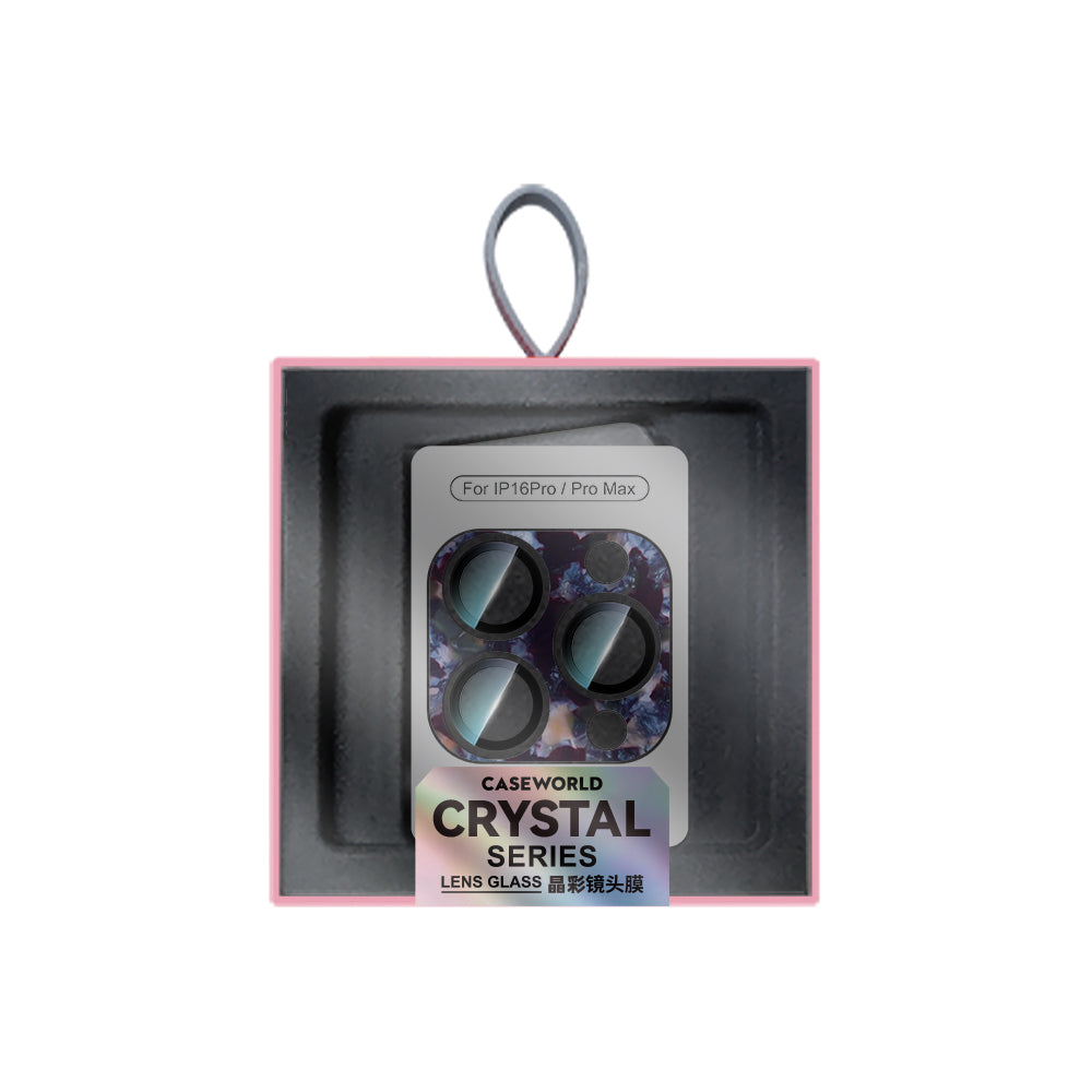 Apple iPhone 16 Pro Max CaseWorld Crystal Color Serisi Full Kamera Lens Koruyucu Kahverengi