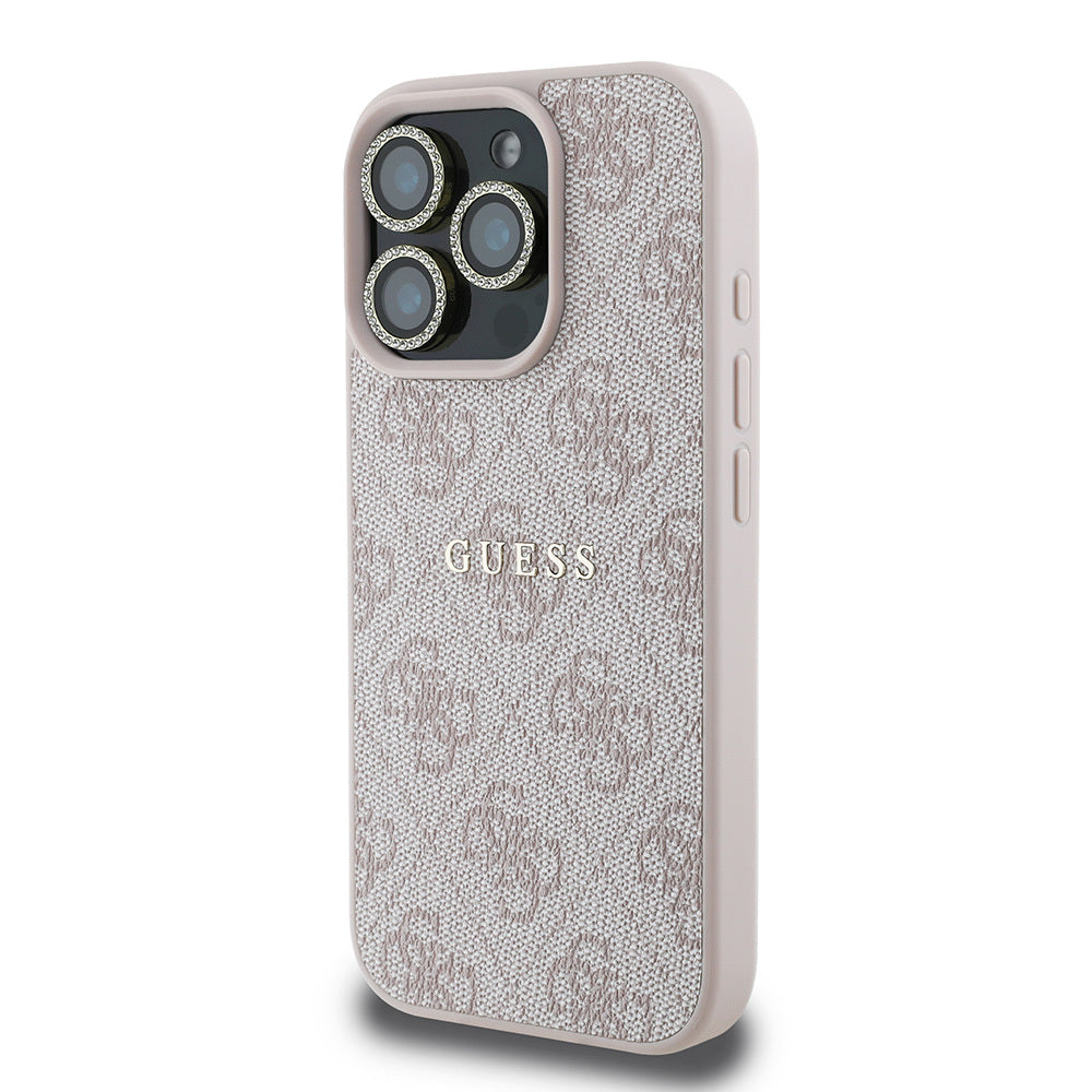 Apple iPhone 16 Pro Max Guess Original Licensed Case + Screen Protector + Lens Protector 3-in-1 Accessory Set Brown