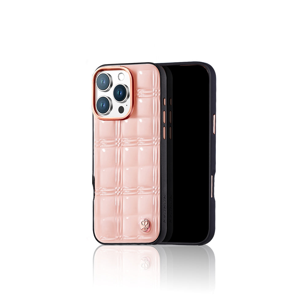 Apple iPhone 16 Pro Max Kılıf Askı Aparatlı Pynana Metal Grid Kapak Siyah