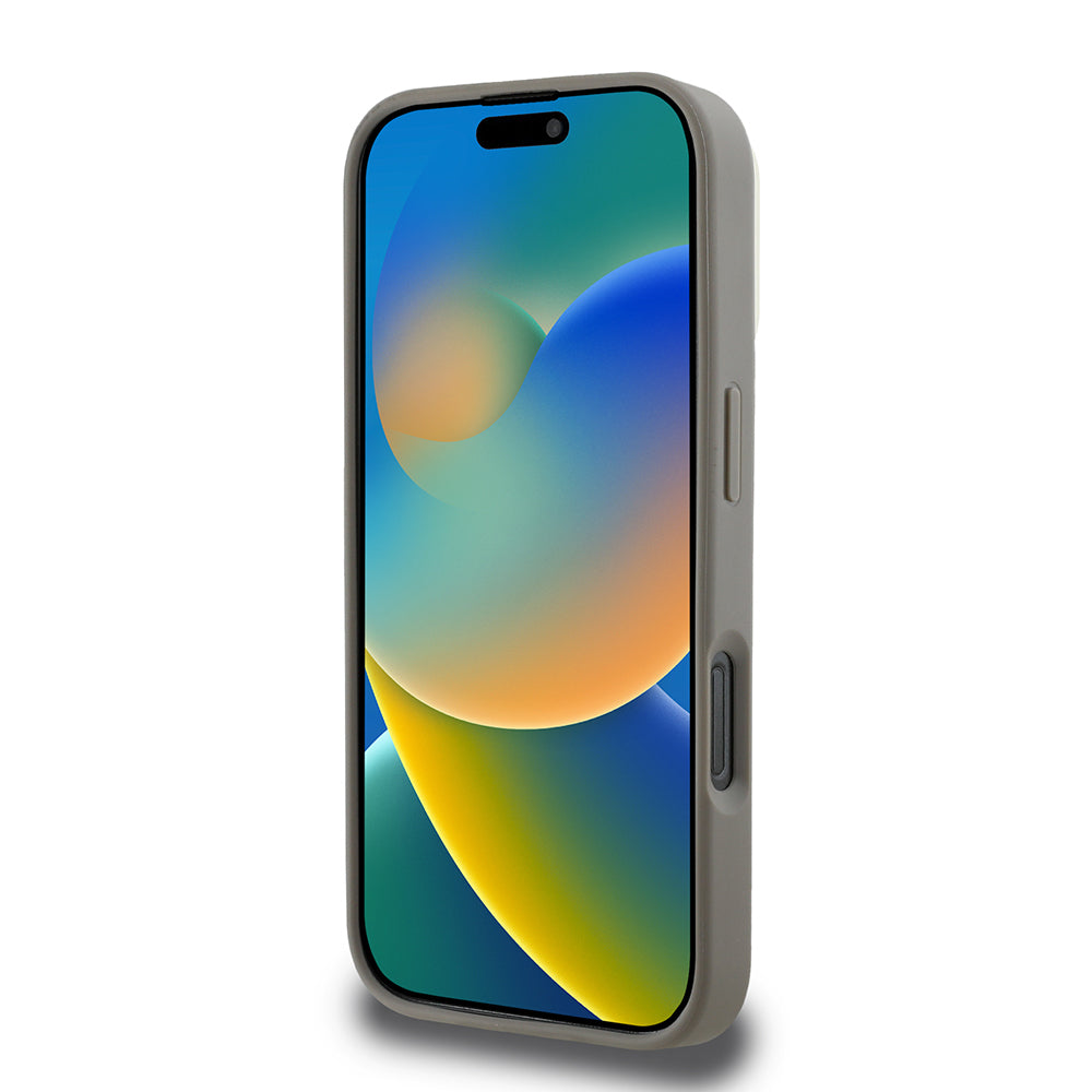 Apple iPhone 16 Pro Max Kılıf DKNY Orjinal Lisanslı M-safe Şarj Özellikli 3D Yazılı Checkered Pattern Kapak Siyah