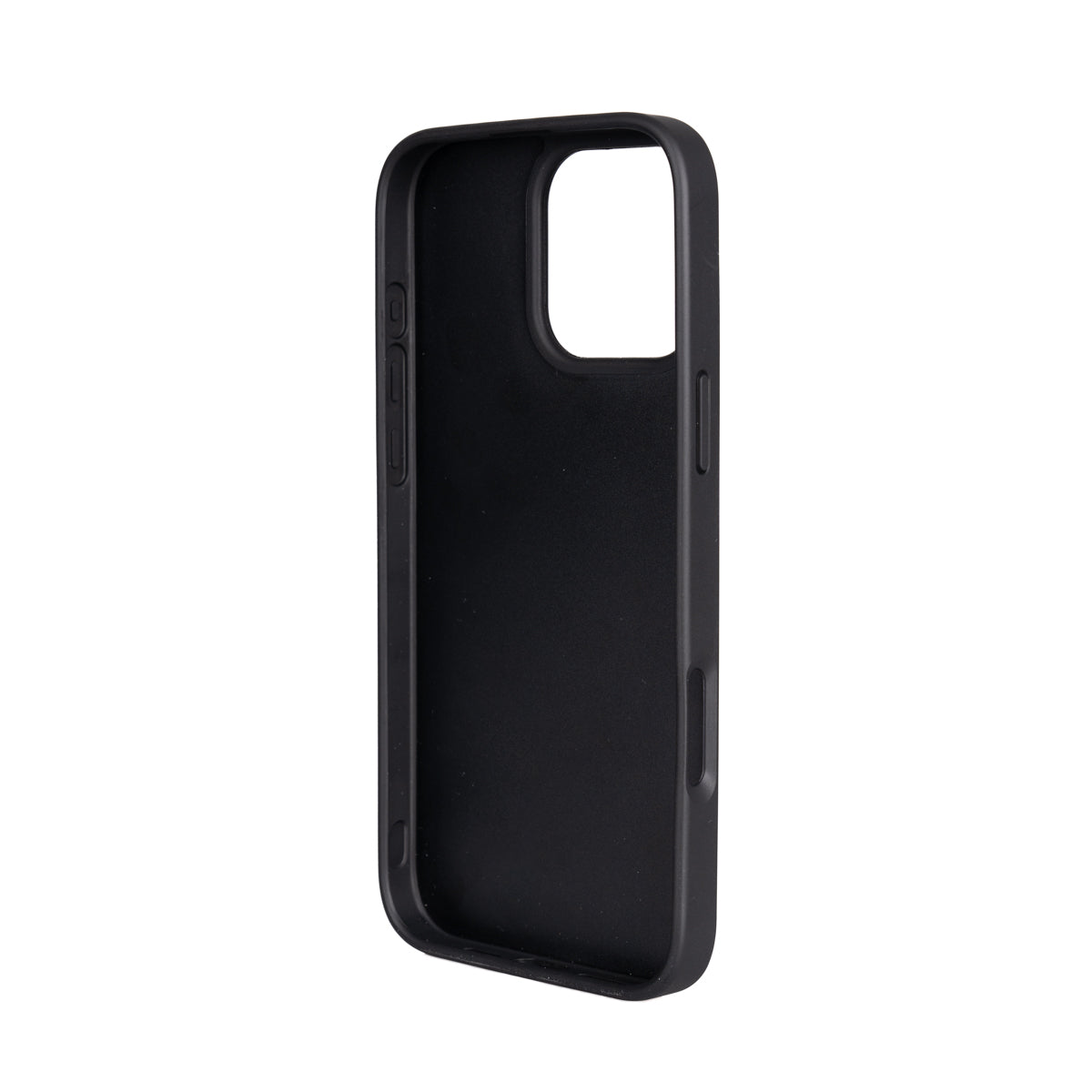 Apple iPhone 16 Pro Max Case Guess Original Licensed PU Leather 4G Large Metal Logo Crossbody Strap Cover Black