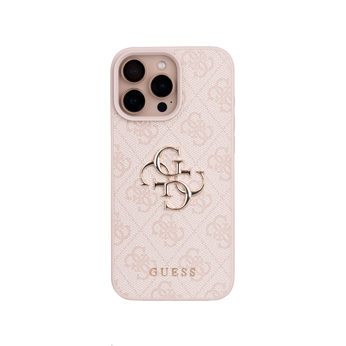Apple iPhone 16 Pro Max Kılıf Guess Orjinal Lisanslı PU Deri 4G Büyük Metal Logolu Çapraz Vücut Askılı Kapak Siyah