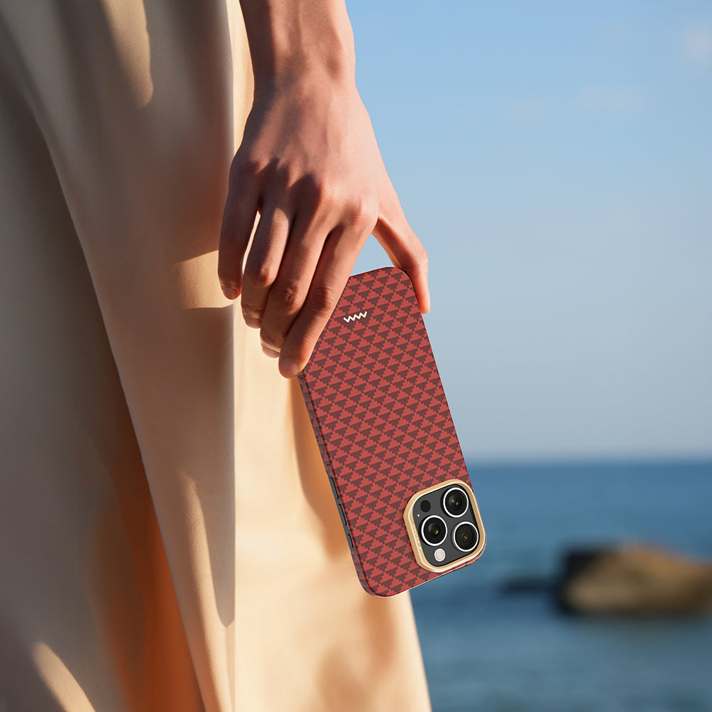 Apple iPhone 16 Pro Max Kılıf M-safe Şarj Özellikli Raptic Aramid Skin Origin Serisi Kapak Lacivert