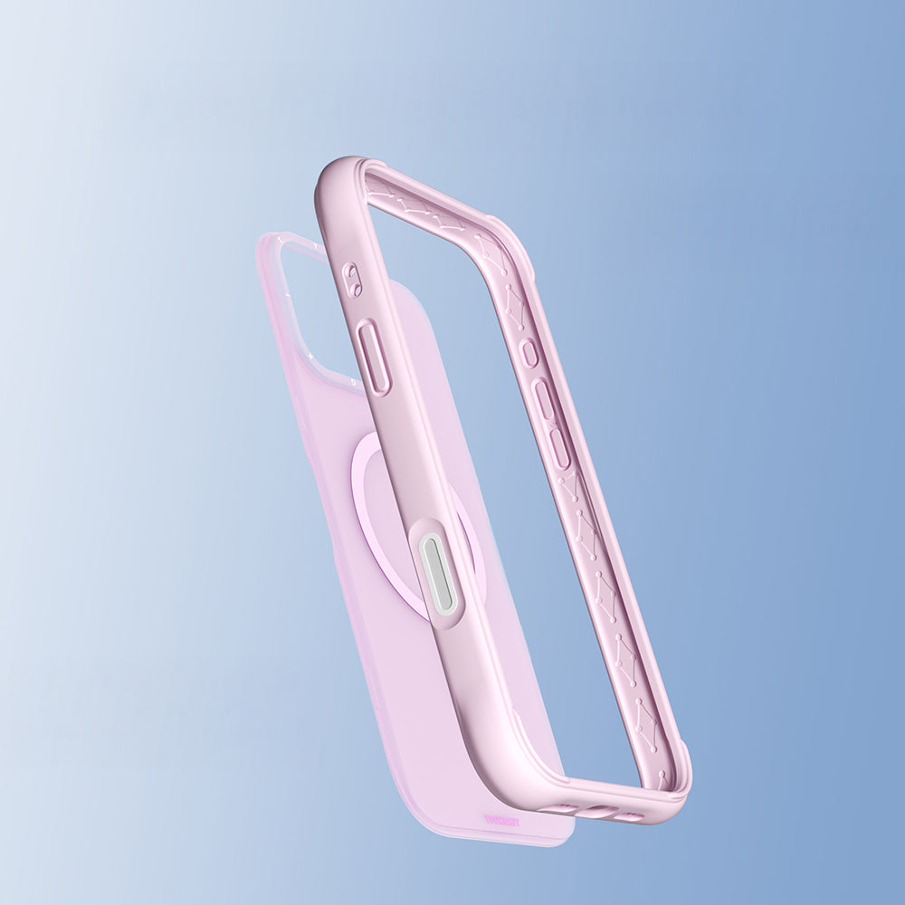 Apple iPhone 16 Pro Max Kılıf M-safe Şarj Özellikli Youngkit Macaroon Serisi Kapak Açık Yeşil