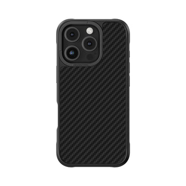 Apple iPhone 16 Pro Max Case M-safe Charging Feature 1500D Aramid Fiber Amazingthing Titan Max Series Cover Black