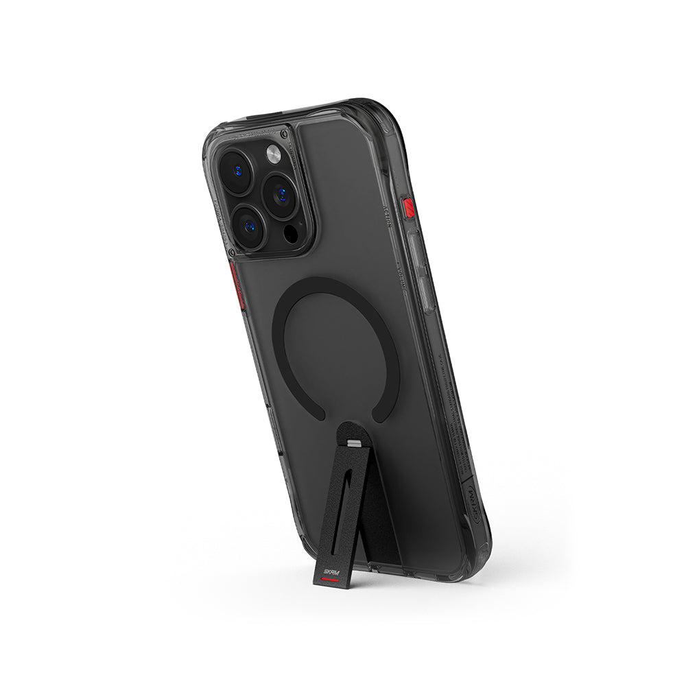 Apple iPhone 16 Pro Max Case M-safe Charging Feature 360 Degree Rotating Stand Skinarma Helix Cover Transparent