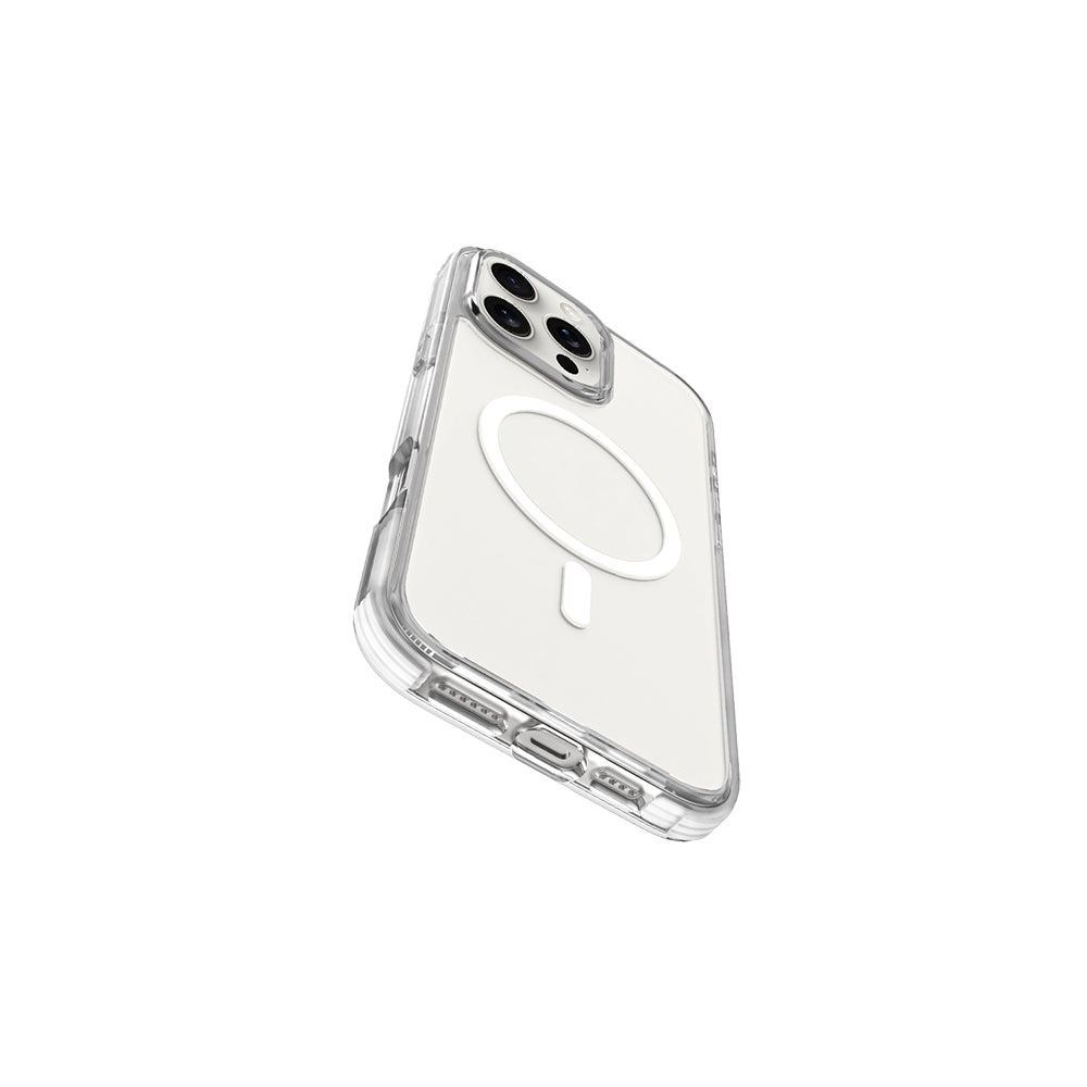 Apple iPhone 16 Pro Max Case M-safe Charging Feature Airbag Design Raptic Clear Series Transparent Cover White