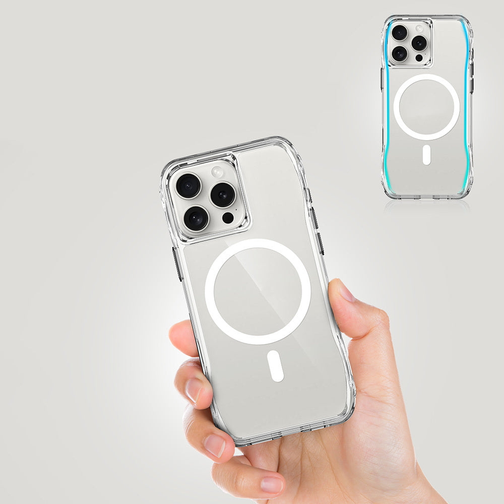 Apple iPhone 16 Pro Max Case M-safe Charging Feature Airbag Transparent Zore Thin Cover Transparent