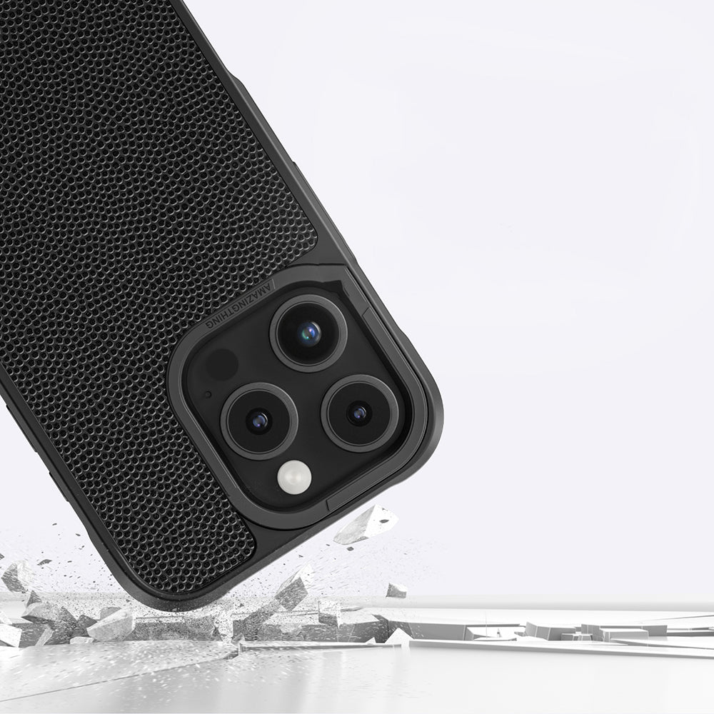 Apple iPhone 16 Pro Max Case M-safe Charging Feature Amazingthing Glamour Series Cover Black
