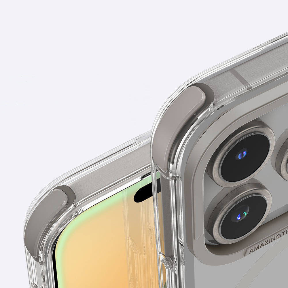Apple iPhone 16 Pro Max Case M-safe Charging Feature Amazingthing Omni Series Cover Rose Gold