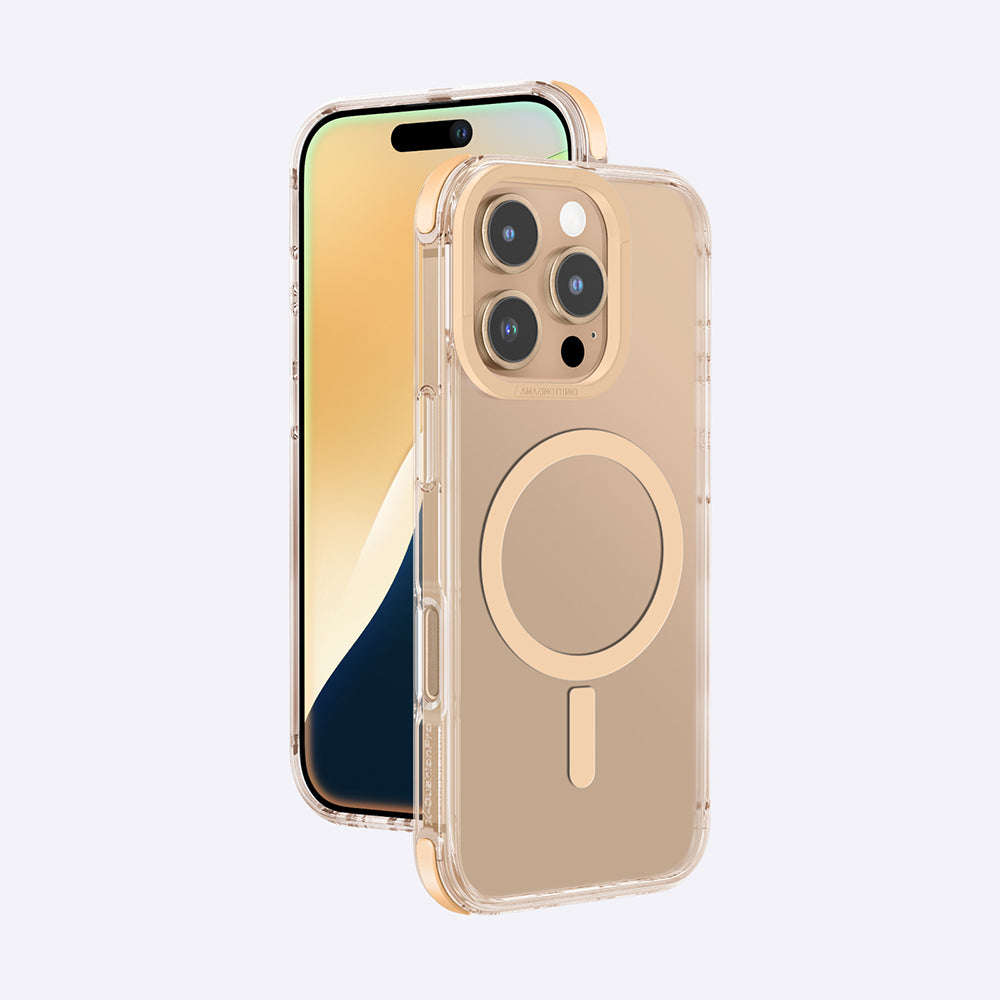 Apple iPhone 16 Pro Max Case M-safe Charging Feature Amazingthing Omni Series Cover Rose Gold