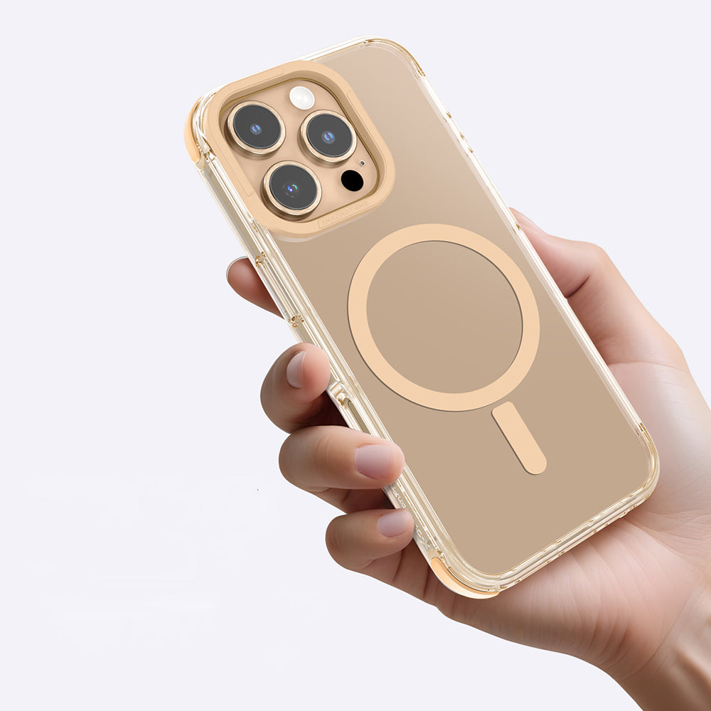Apple iPhone 16 Pro Max Case M-safe Charging Feature Amazingthing Omni Series Cover Rose Gold