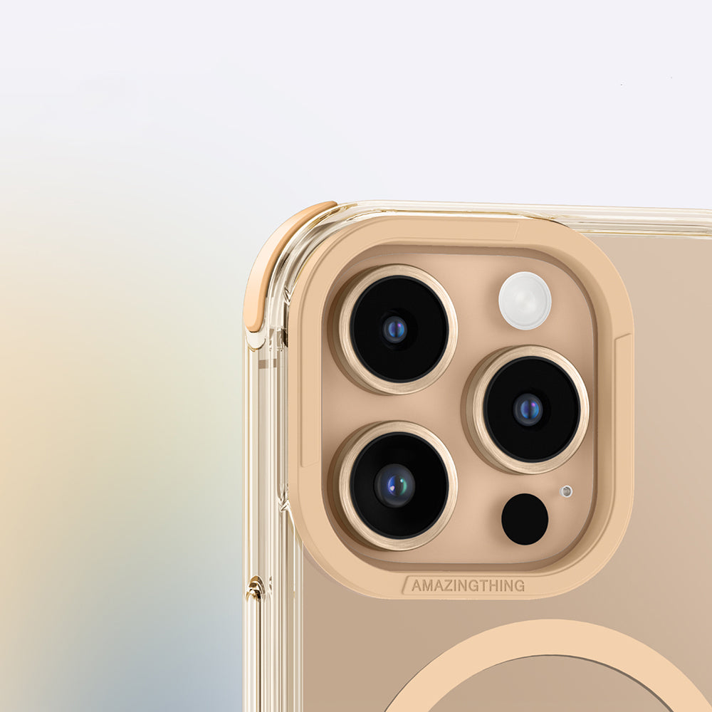 Apple iPhone 16 Pro Max Case M-safe Charging Feature Amazingthing Omni Series Cover Rose Gold
