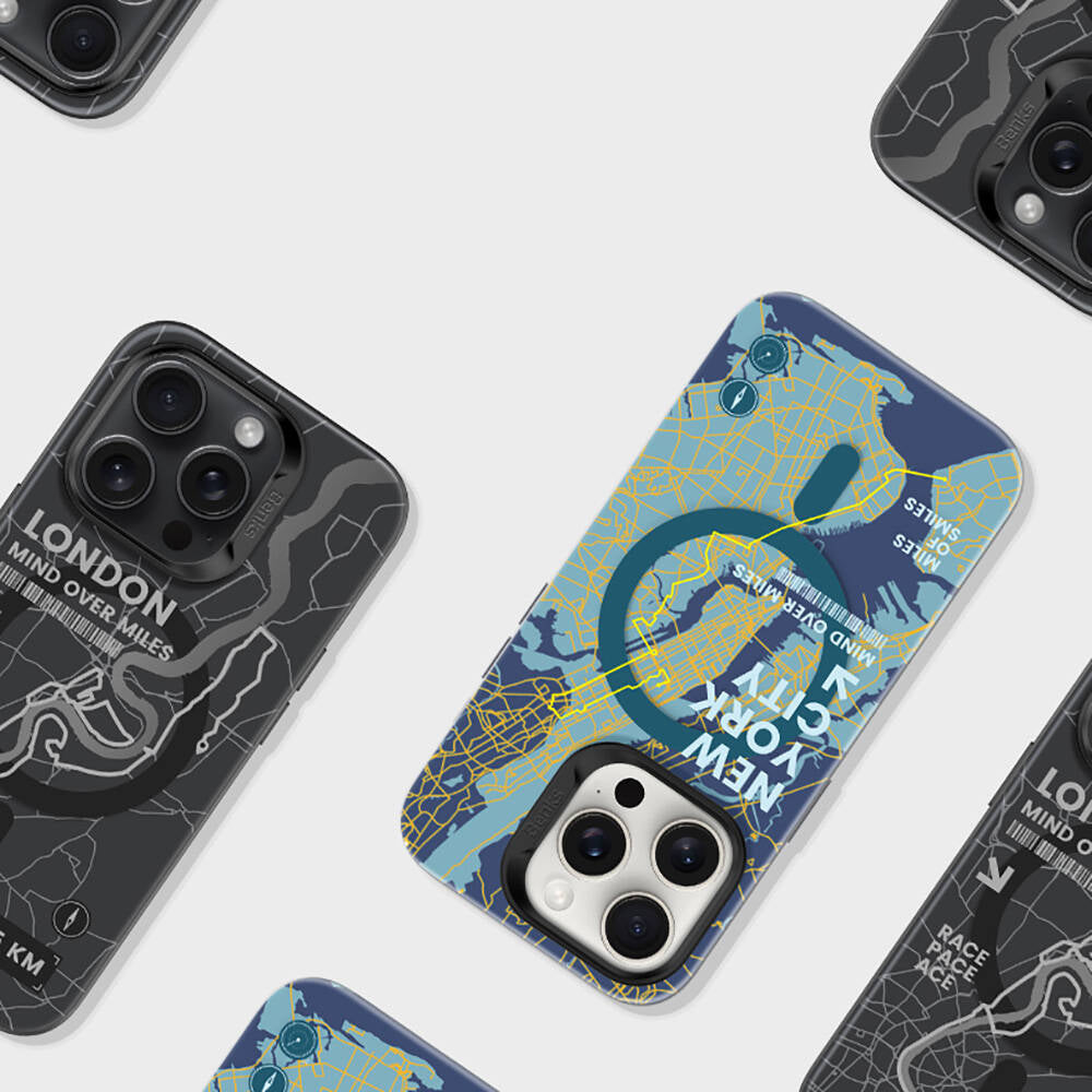 Apple iPhone 16 Pro Max Kılıf M-safe Şarj Özellikli Benks City Serisi Kapak Mavi