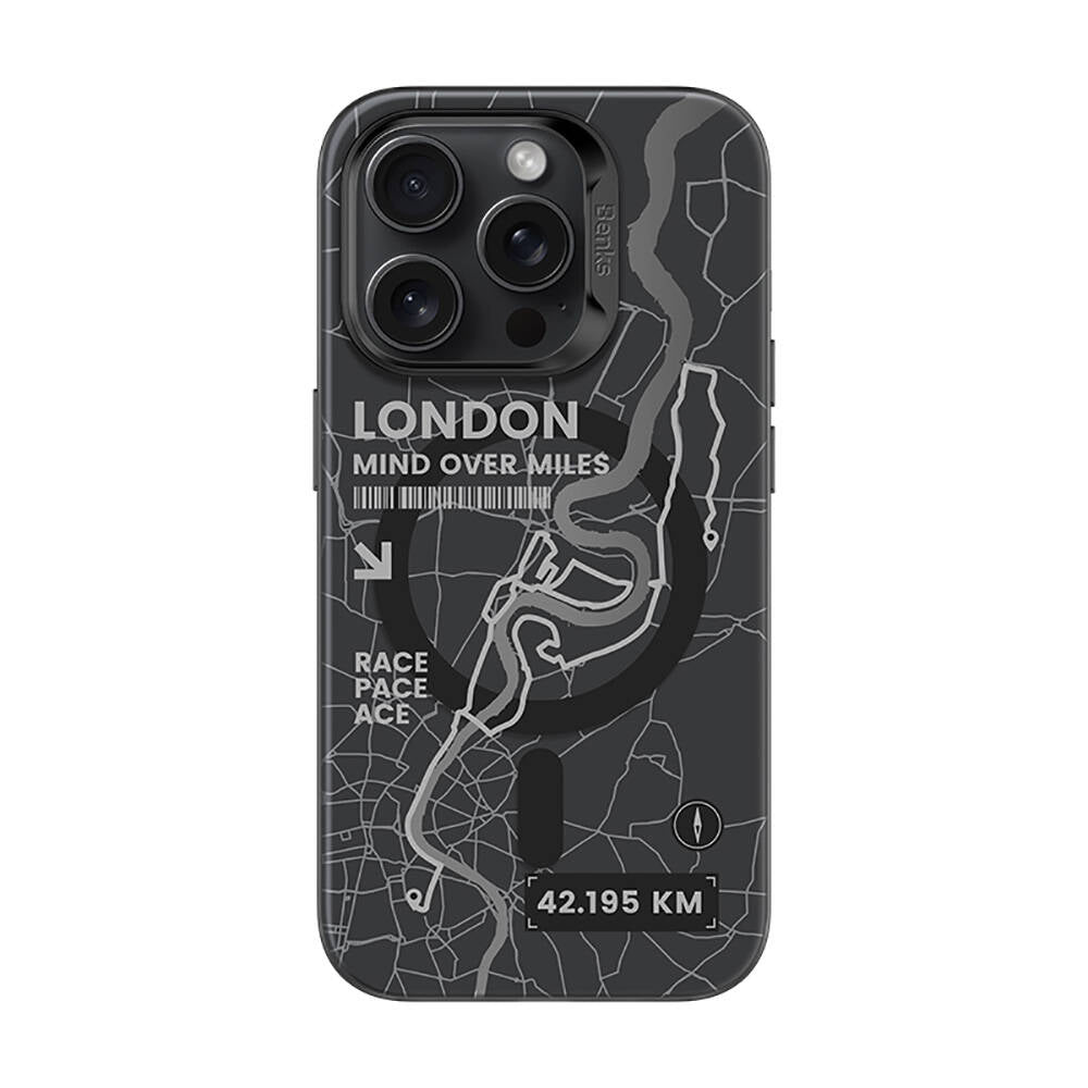 Apple iPhone 16 Pro Max Kılıf M-safe Şarj Özellikli Benks City Serisi Kapak Siyah