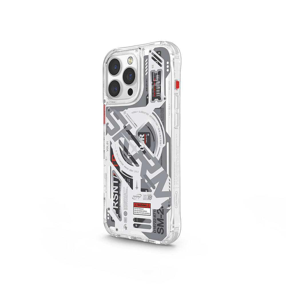 Apple iPhone 16 Pro Max Case M-safe Charging Feature Layered Machine Themed SkinArma Ekho Cover Transparent