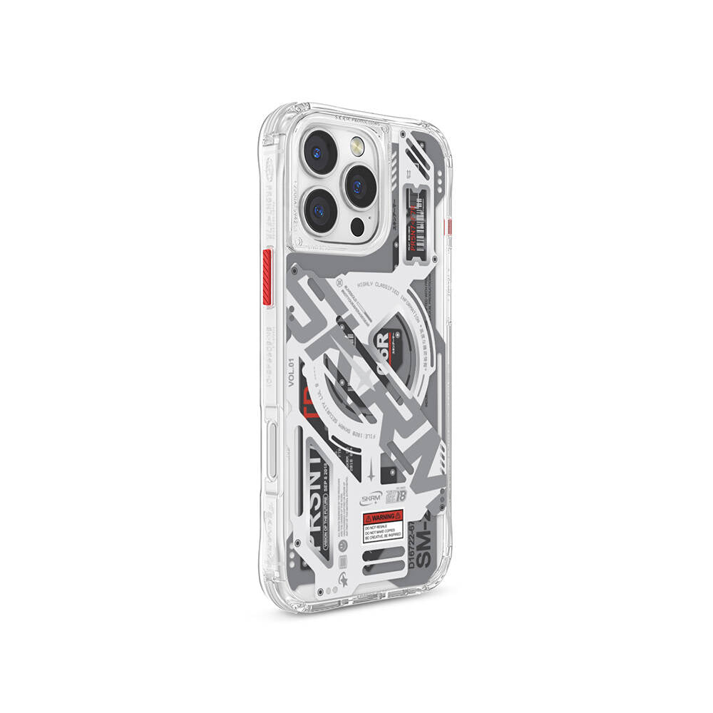 Apple iPhone 16 Pro Max Case M-safe Charging Feature Layered Machine Themed SkinArma Ekho Cover Transparent