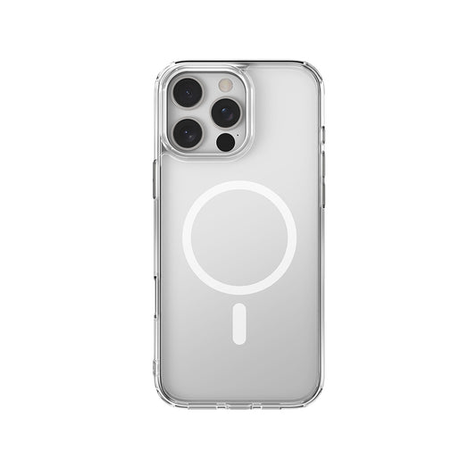Apple iPhone 16 Pro Max Kılıf M-safe Şarj Özellikli Raptic Crystal M-safe Serisi Şeffaf Kapak