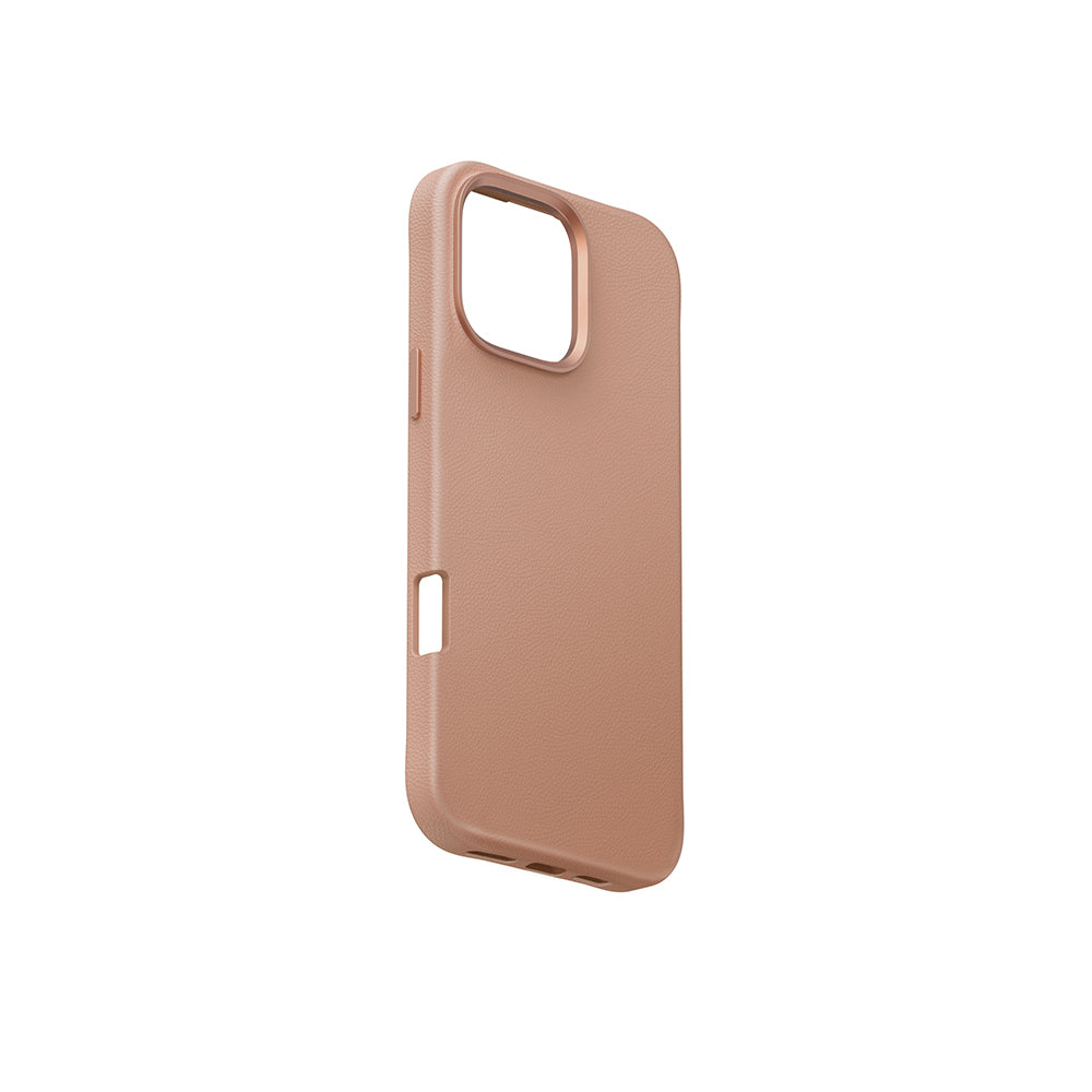 Apple iPhone 16 Pro Max Kılıf M-safe Şarj Özellikli Soft Arka Yüzey Askı İpli Coehl Muse Kapak Krem
