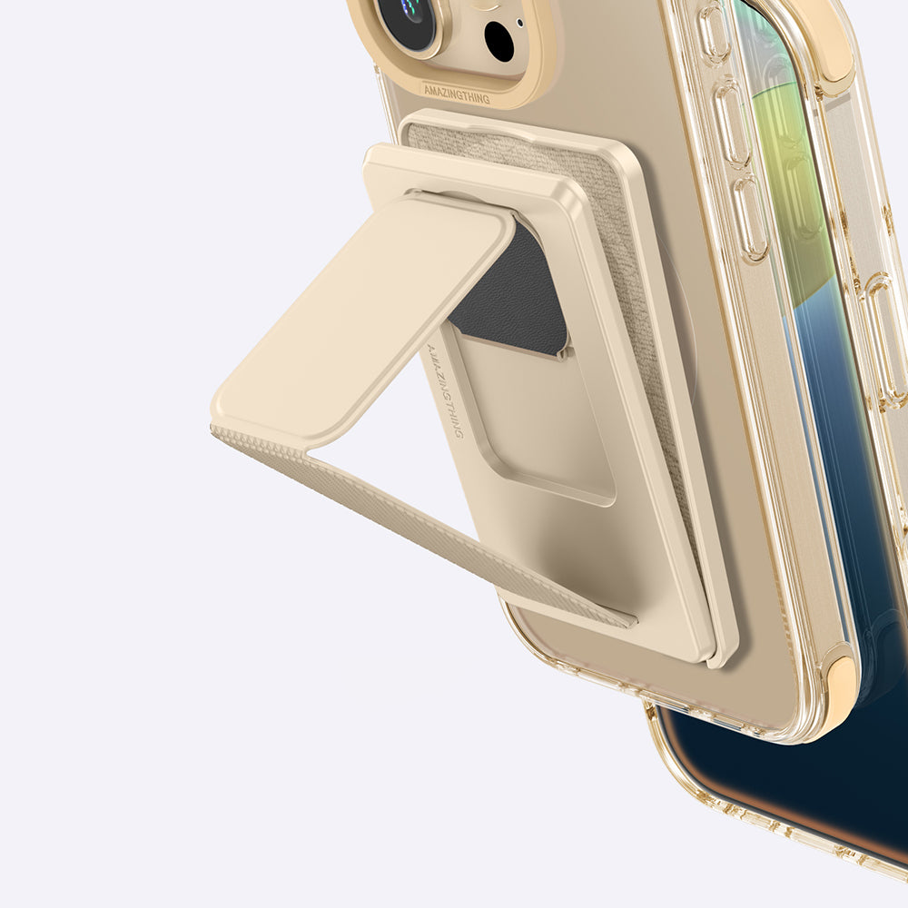 Apple iPhone 16 Pro Max Case M-safe Charging Stand Set Amazingthing Omni Adventure Series Cover Gray
