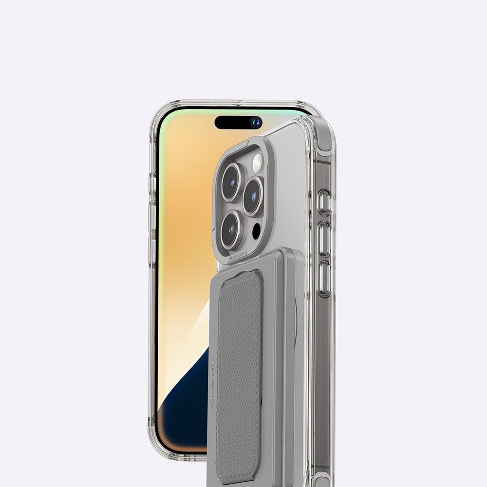 Apple iPhone 16 Pro Max Kılıf M-safe Şarj Özellikli Standlı Set Amazingthing Omni Adventure Serisi Kapak Rose Gold